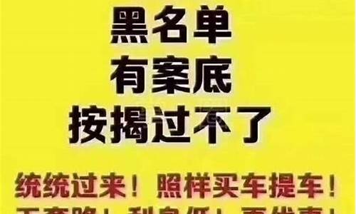 海口二手车征信黑户_海口二手车征信黑户能贷款吗